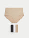 4pk Pure Cotton High Rise Knickers